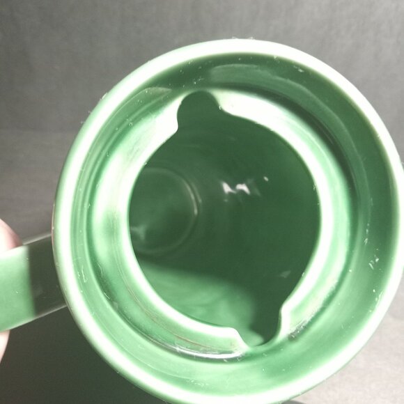 Starbucks Vintage Chaleur Embossed Green Ceramic Travel Mug Siren Mermaid - Picture 9 of 14